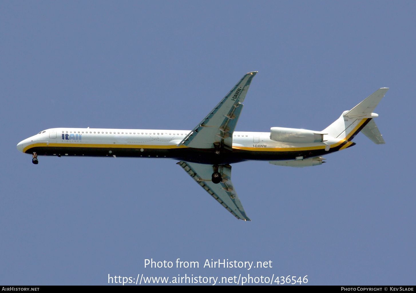 Aircraft Photo of I-DAWW | McDonnell Douglas MD-82 (DC-9-82) | ItAli Airlines | AirHistory.net #436546