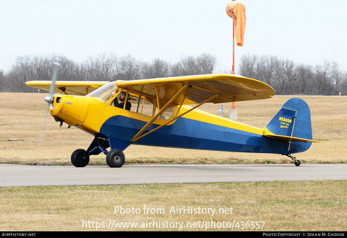 Aircraft Photo of N5509H | Piper PA-11 Cub Special | AirHistory.net #436557