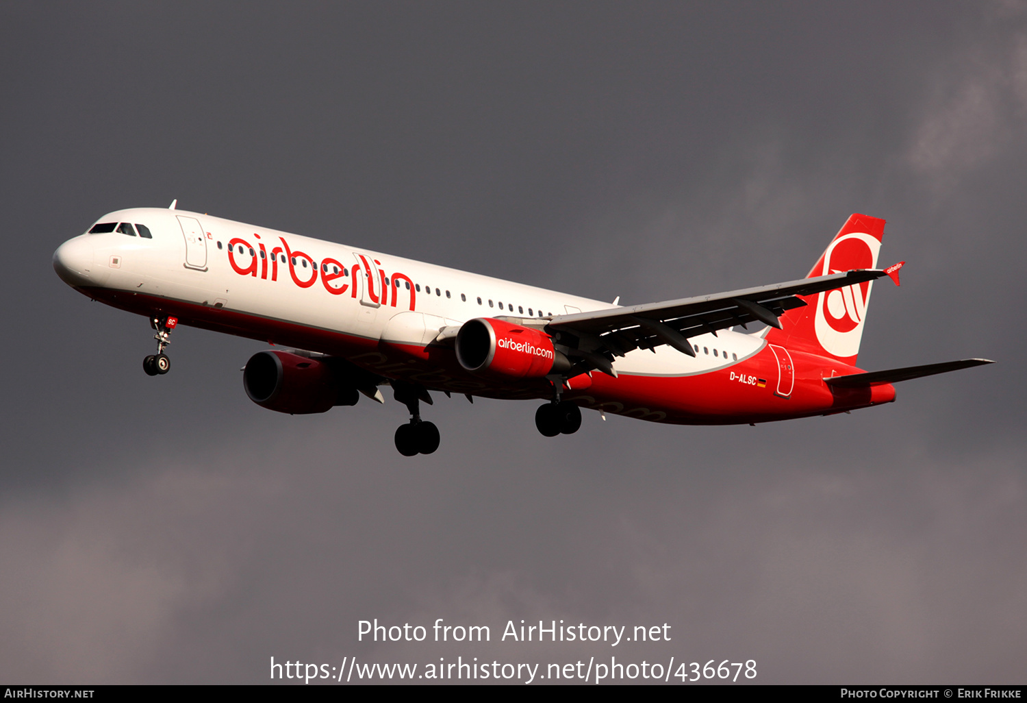 Aircraft Photo of D-ALSC | Airbus A321-211 | Air Berlin | AirHistory.net #436678