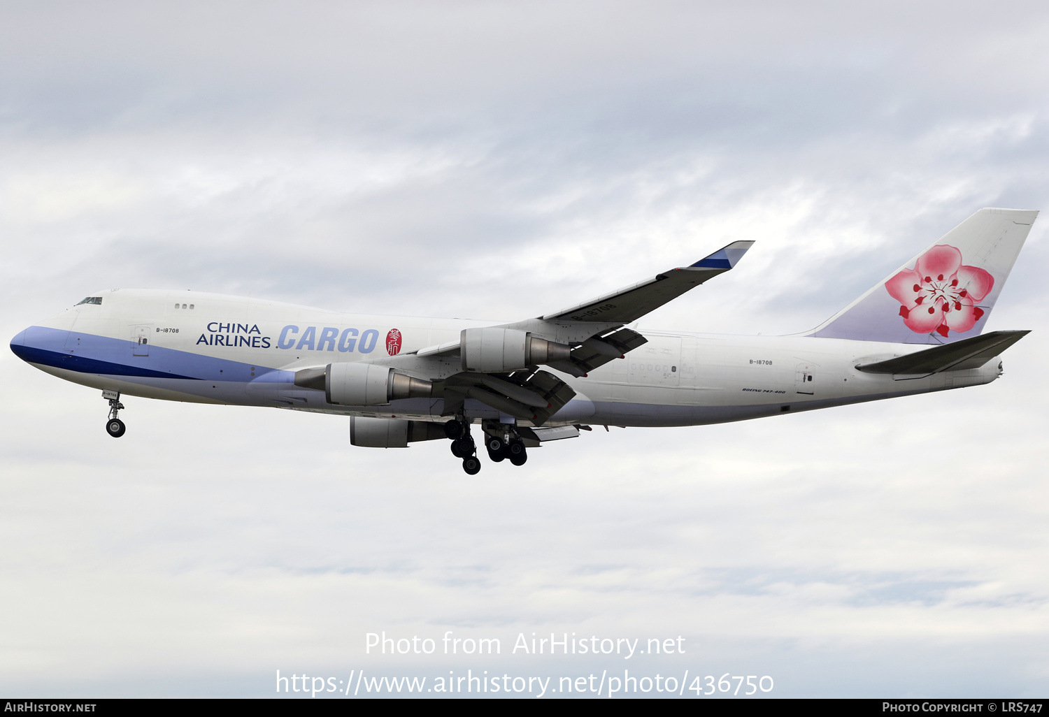 Aircraft Photo of B-18708 | Boeing 747-409F/SCD | China Airlines Cargo | AirHistory.net #436750