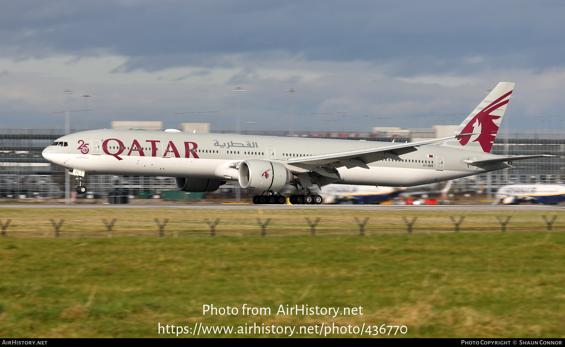 Aircraft Photo of A7-BEE | Boeing 777-3DZ/ER | Qatar Airways | AirHistory.net #436770