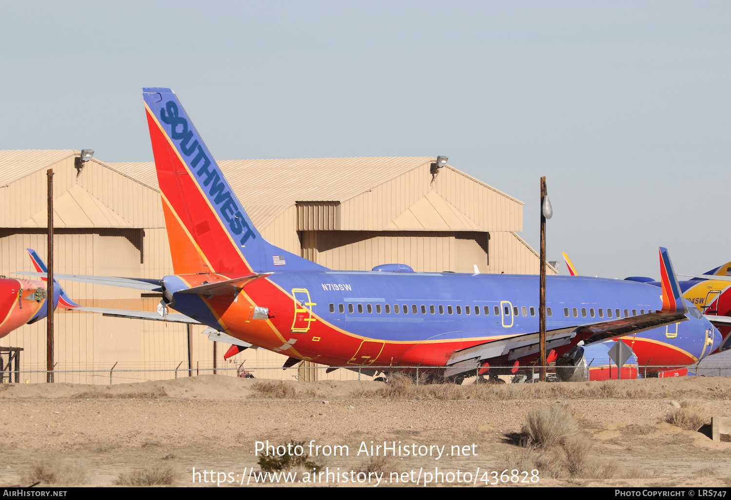 Aircraft Photo of N719SW | Boeing 737-7H4 | Southwest Airlines | AirHistory.net #436828