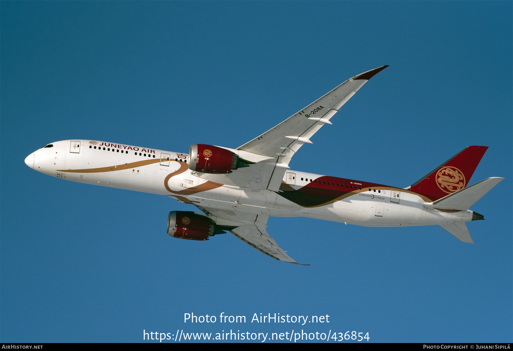 Aircraft Photo of B-208A | Boeing 787-9 Dreamliner | Juneyao Airlines | AirHistory.net #436854