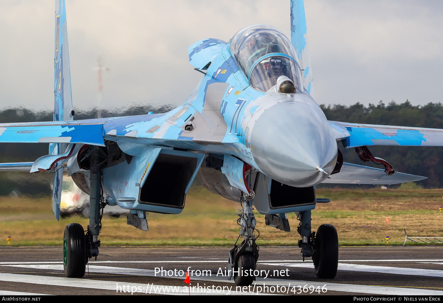 Aircraft Photo of 71 blue | Sukhoi Su-27UB1M | Ukraine - Air Force | AirHistory.net #436946