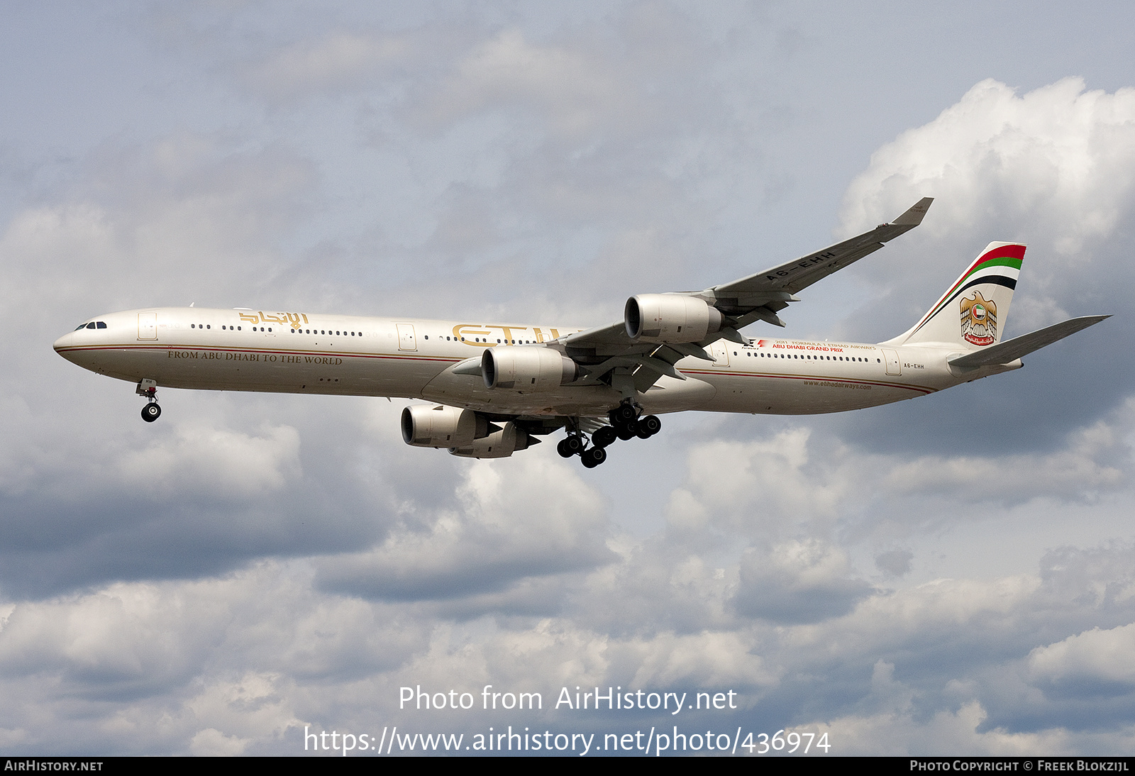 Aircraft Photo of A6-EHH | Airbus A340-642 | Etihad Airways | AirHistory.net #436974