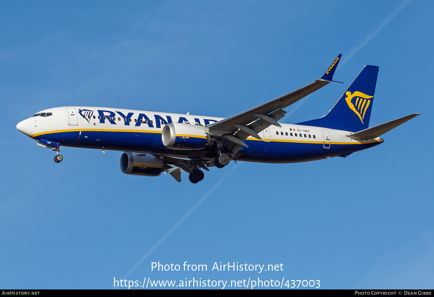 Aircraft Photo of EI-HAT | Boeing 737-8200 Max 200 | Ryanair | AirHistory.net #437003