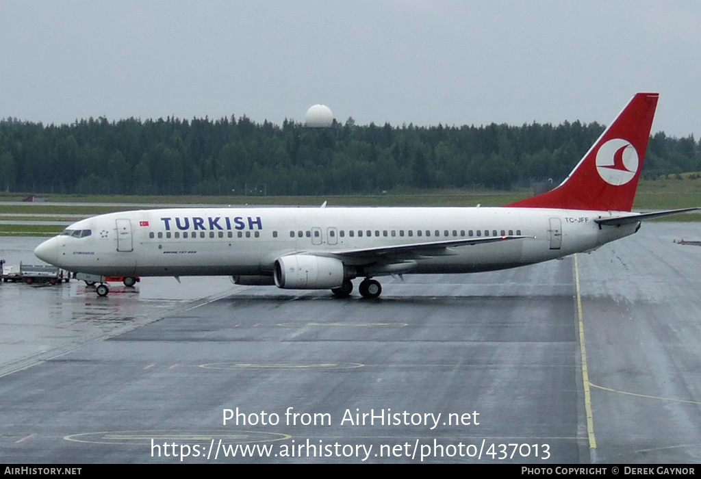 Aircraft Photo of TC-JFF | Boeing 737-8F2 | Turkish Airlines | AirHistory.net #437013