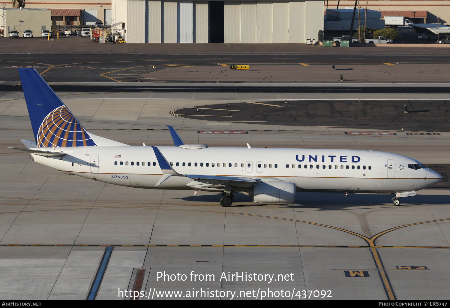 Aircraft Photo of N76533 | Boeing 737-824 | United Airlines | AirHistory.net #437092