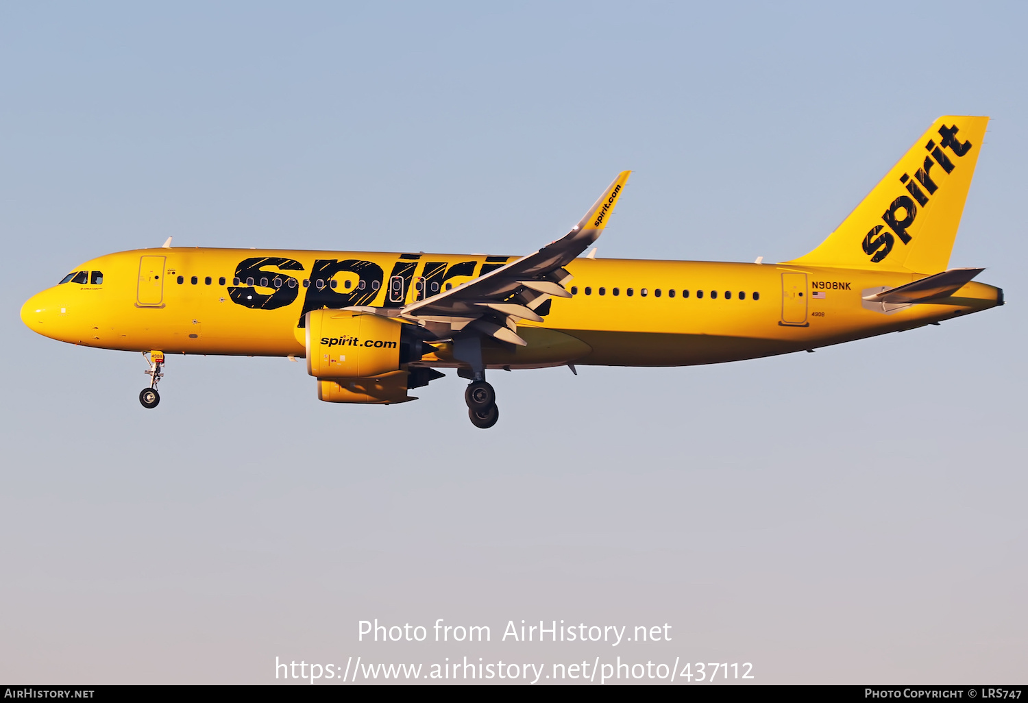 Aircraft Photo of N908NK | Airbus A320-271N | Spirit Airlines | AirHistory.net #437112