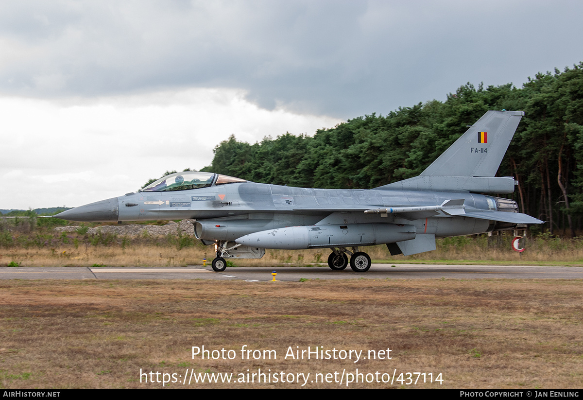 Aircraft Photo of FA-114 | General Dynamics F-16AM Fighting Falcon | Belgium - Air Force | AirHistory.net #437114