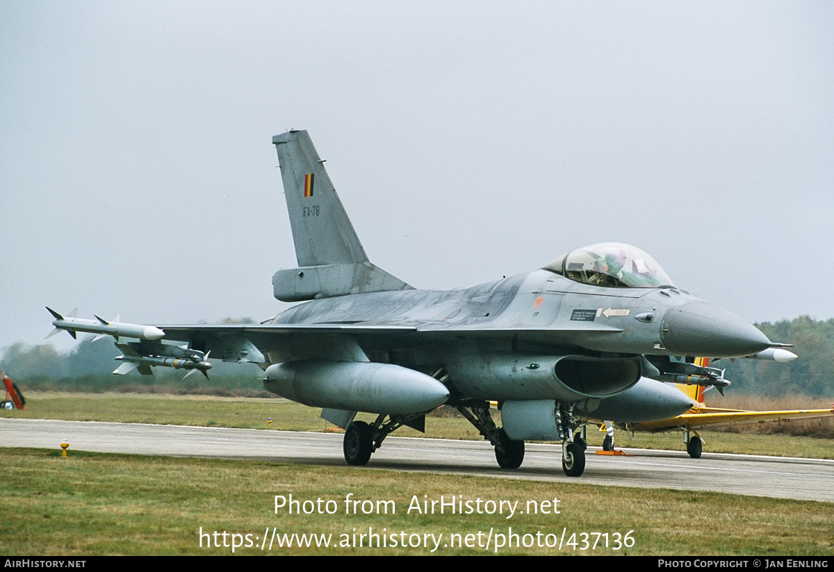 Aircraft Photo of FA-78 | General Dynamics F-16AM Fighting Falcon | Belgium - Air Force | AirHistory.net #437136