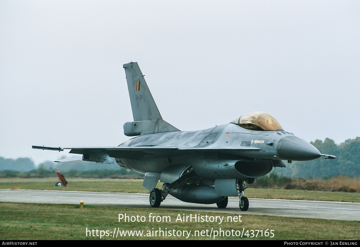 Aircraft Photo of FA-74 | General Dynamics F-16AM Fighting Falcon | Belgium - Air Force | AirHistory.net #437165