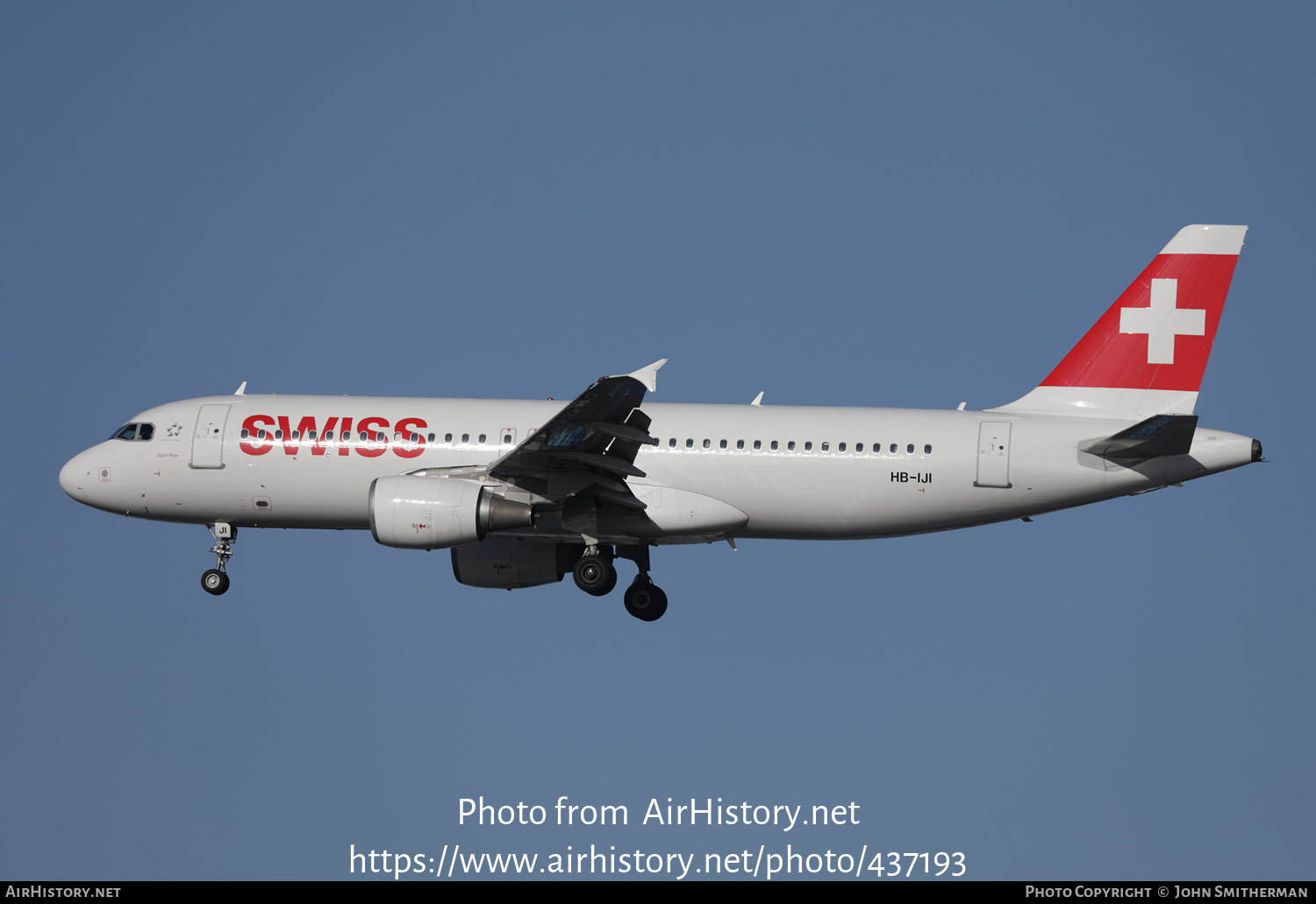 Aircraft Photo of HB-IJI | Airbus A320-214 | Swiss International Air Lines | AirHistory.net #437193