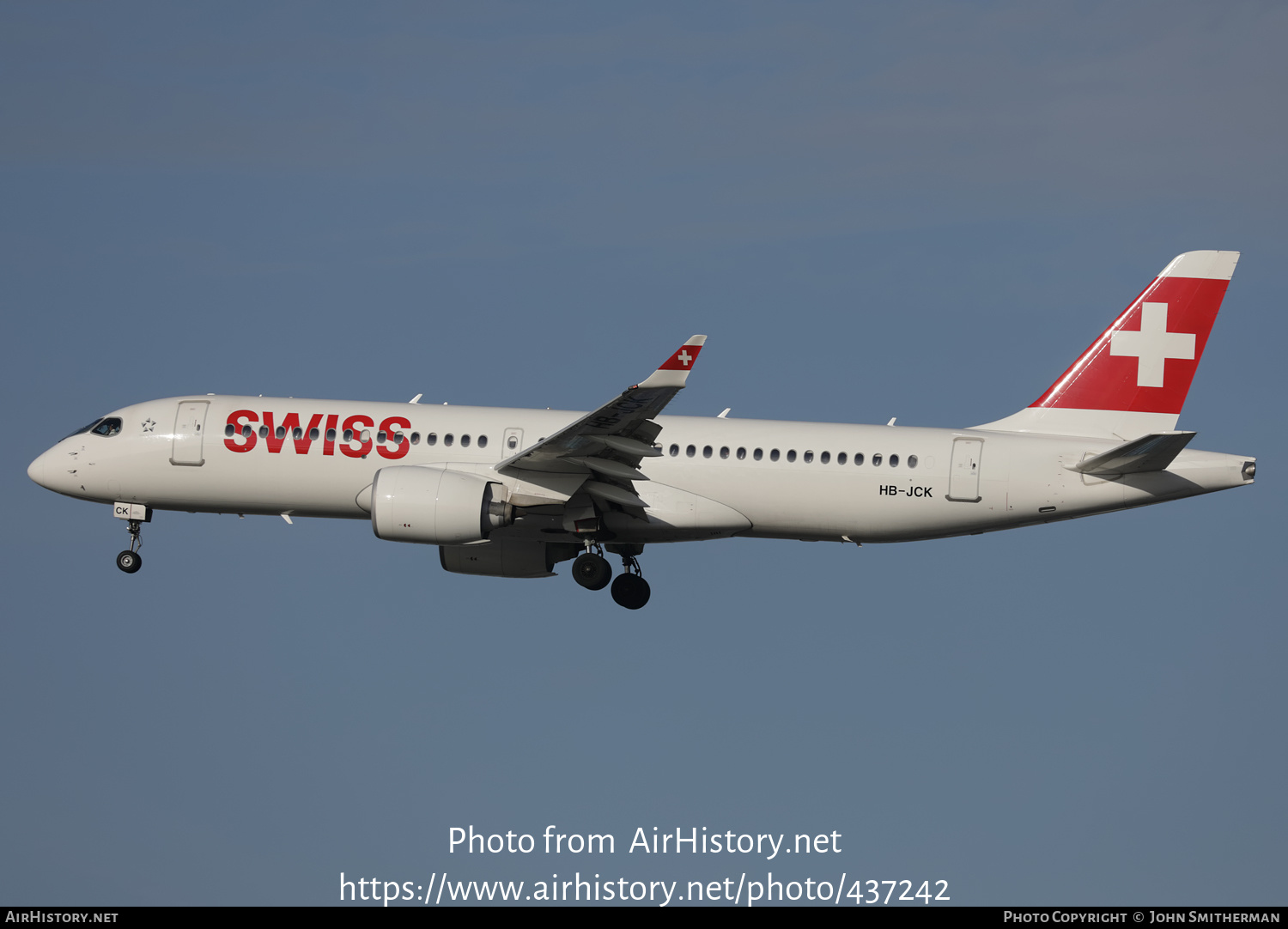 Aircraft Photo of HB-JCK | Bombardier CSeries CS300 (BD-500-1A11) | Swiss International Air Lines | AirHistory.net #437242