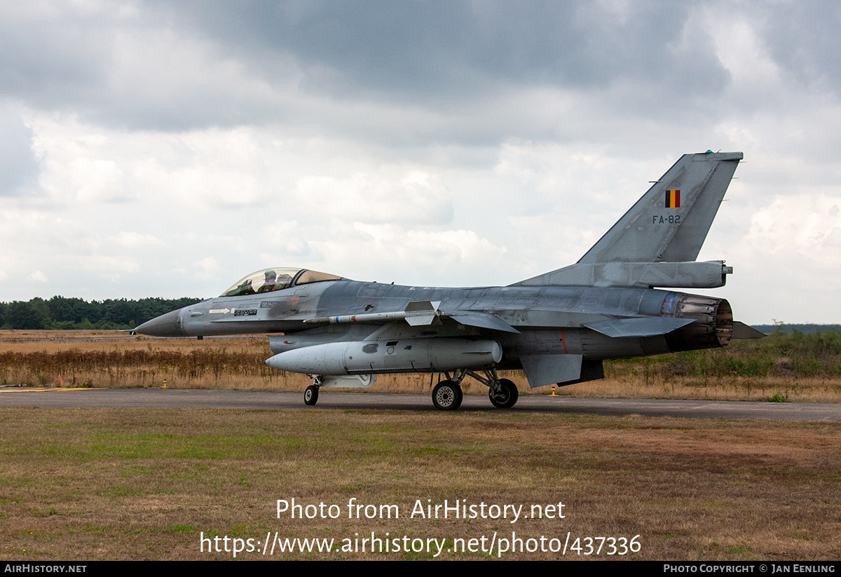 Aircraft Photo of FA-82 | General Dynamics F-16AM Fighting Falcon | Belgium - Air Force | AirHistory.net #437336