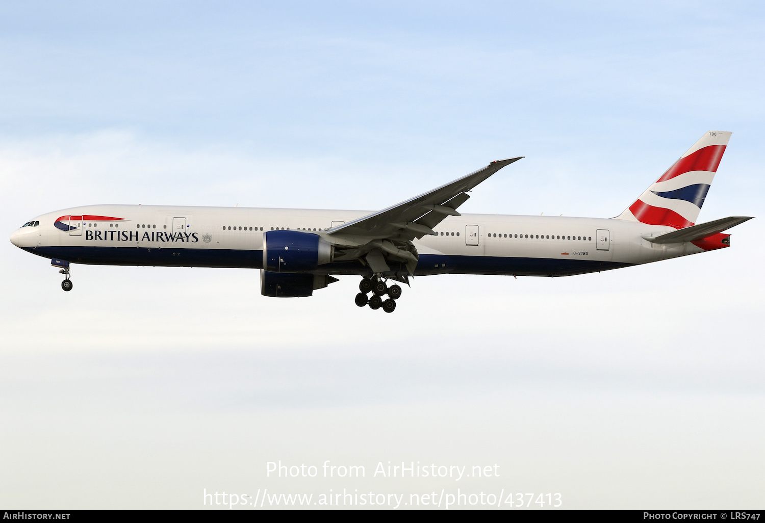 Aircraft Photo of G-STBO | Boeing 777-300/ER | British Airways | AirHistory.net #437413