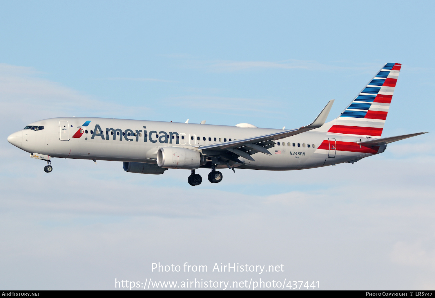 Aircraft Photo of N343PN | Boeing 737-800 | American Airlines | AirHistory.net #437441