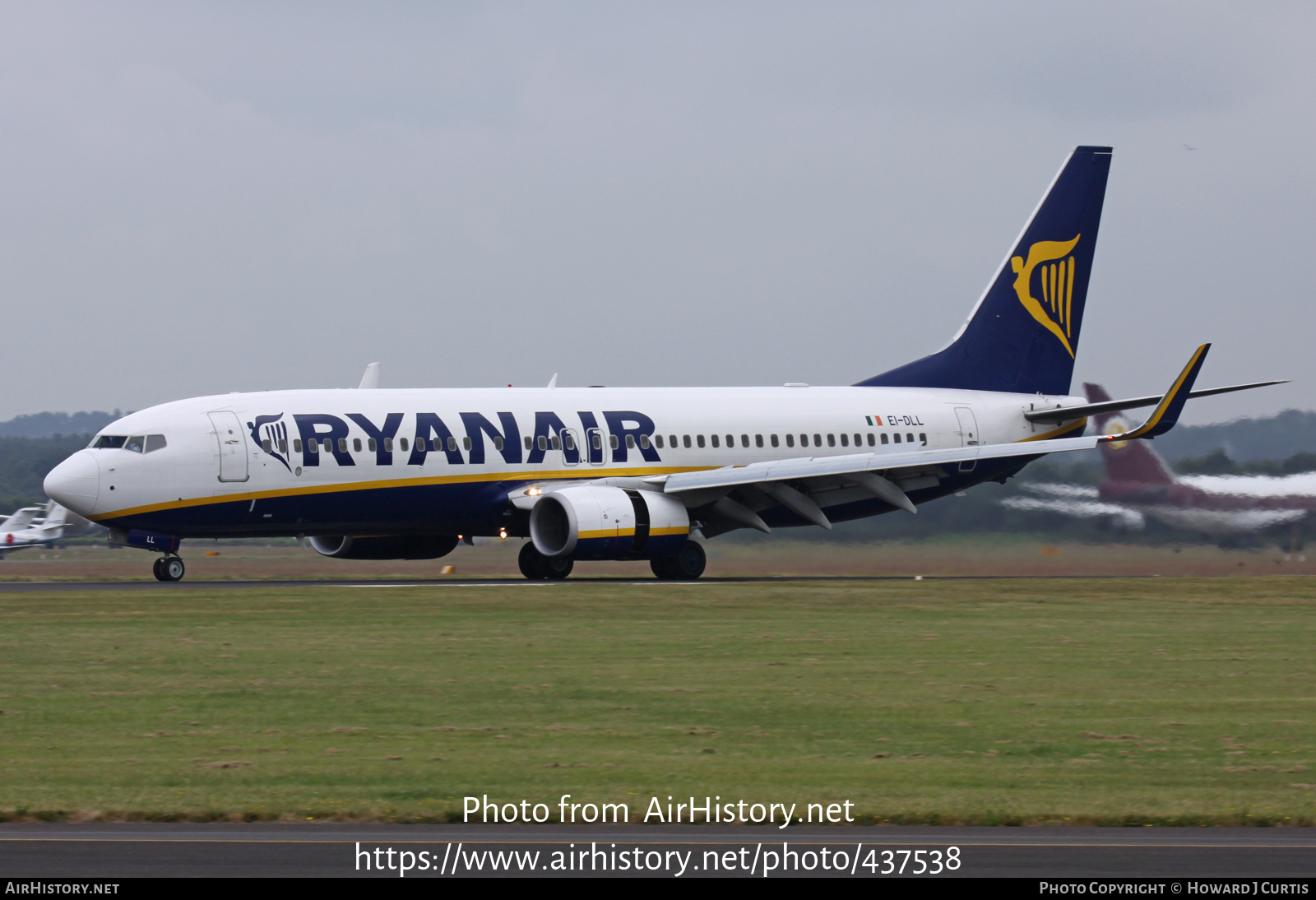 Aircraft Photo of EI-DLL | Boeing 737-8AS | Ryanair | AirHistory.net #437538