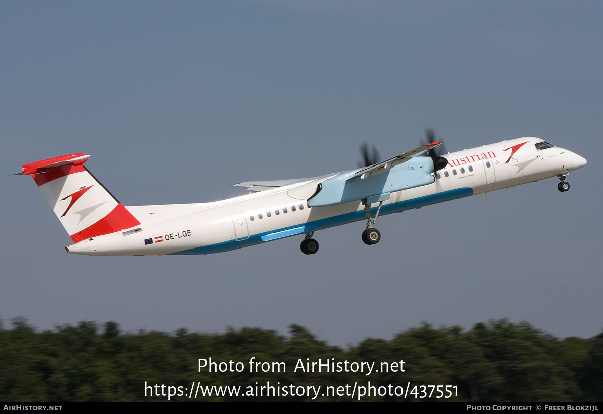 Aircraft Photo of OE-LGE | Bombardier DHC-8-402 Dash 8 | Austrian Airlines | AirHistory.net #437551