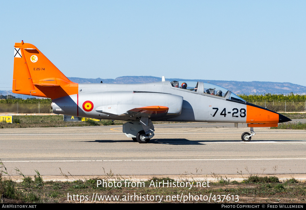 Aircraft Photo of E25-74 | CASA C101EB Aviojet | Spain - Air Force | AirHistory.net #437613