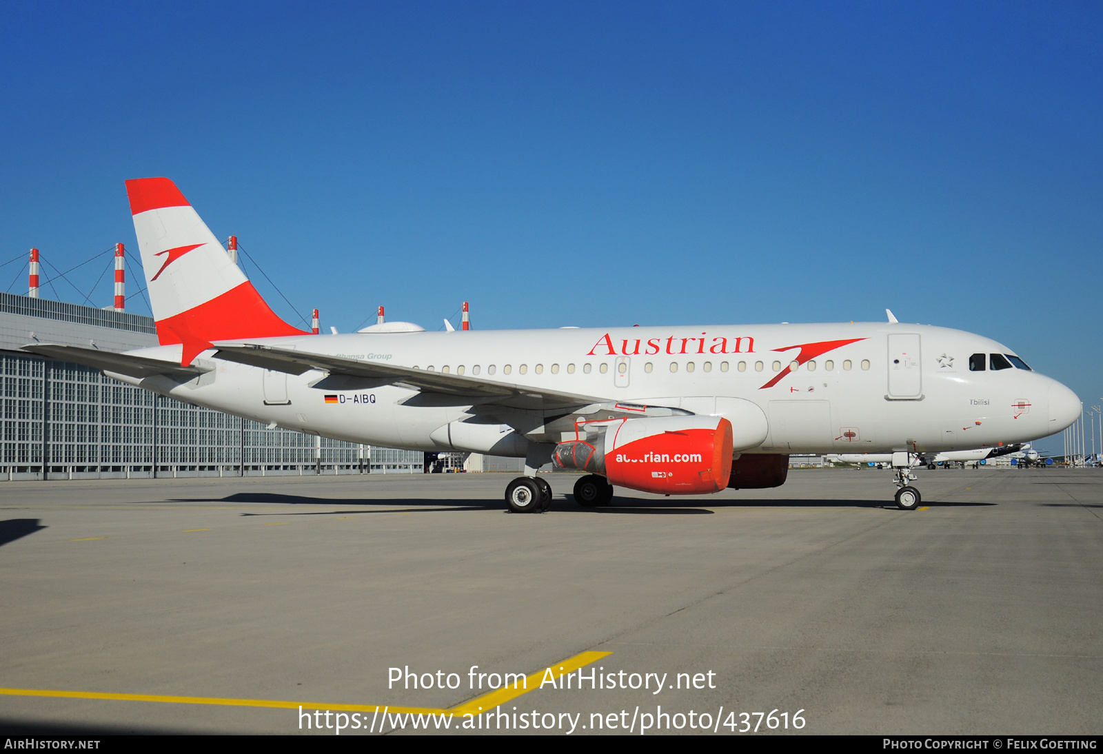 Aircraft Photo of D-AIBQ | Airbus A319-112 | Austrian Airlines | AirHistory.net #437616