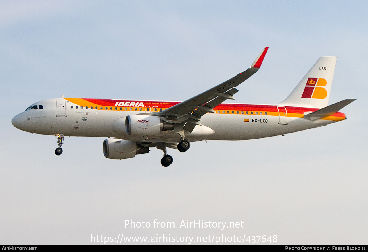 Aircraft Photo of EC-LXQ | Airbus A320-216 | Iberia | AirHistory.net #437648