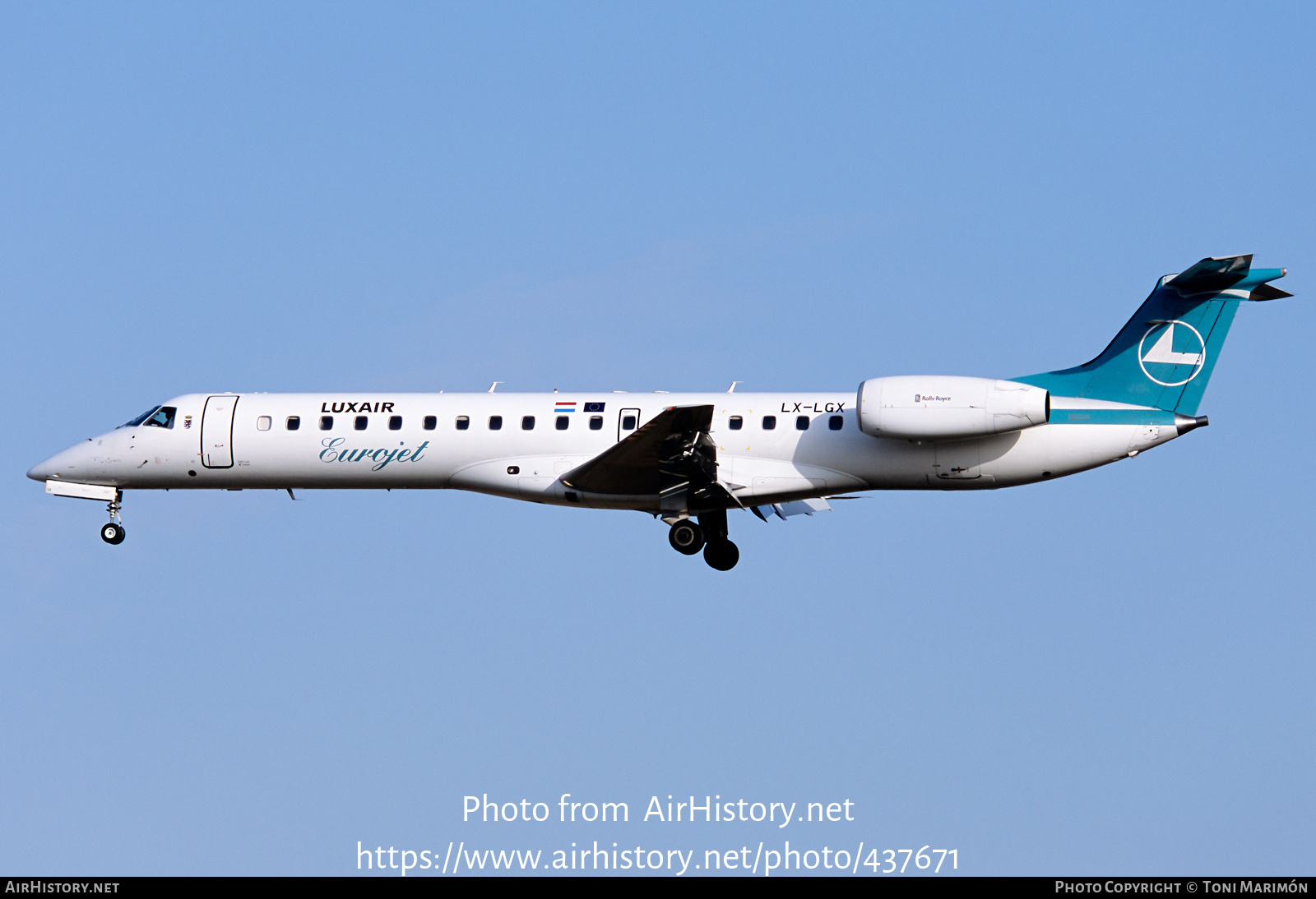 Aircraft Photo of LX-LGX | Embraer ERJ-145LU (EMB-145LU) | Luxair | AirHistory.net #437671