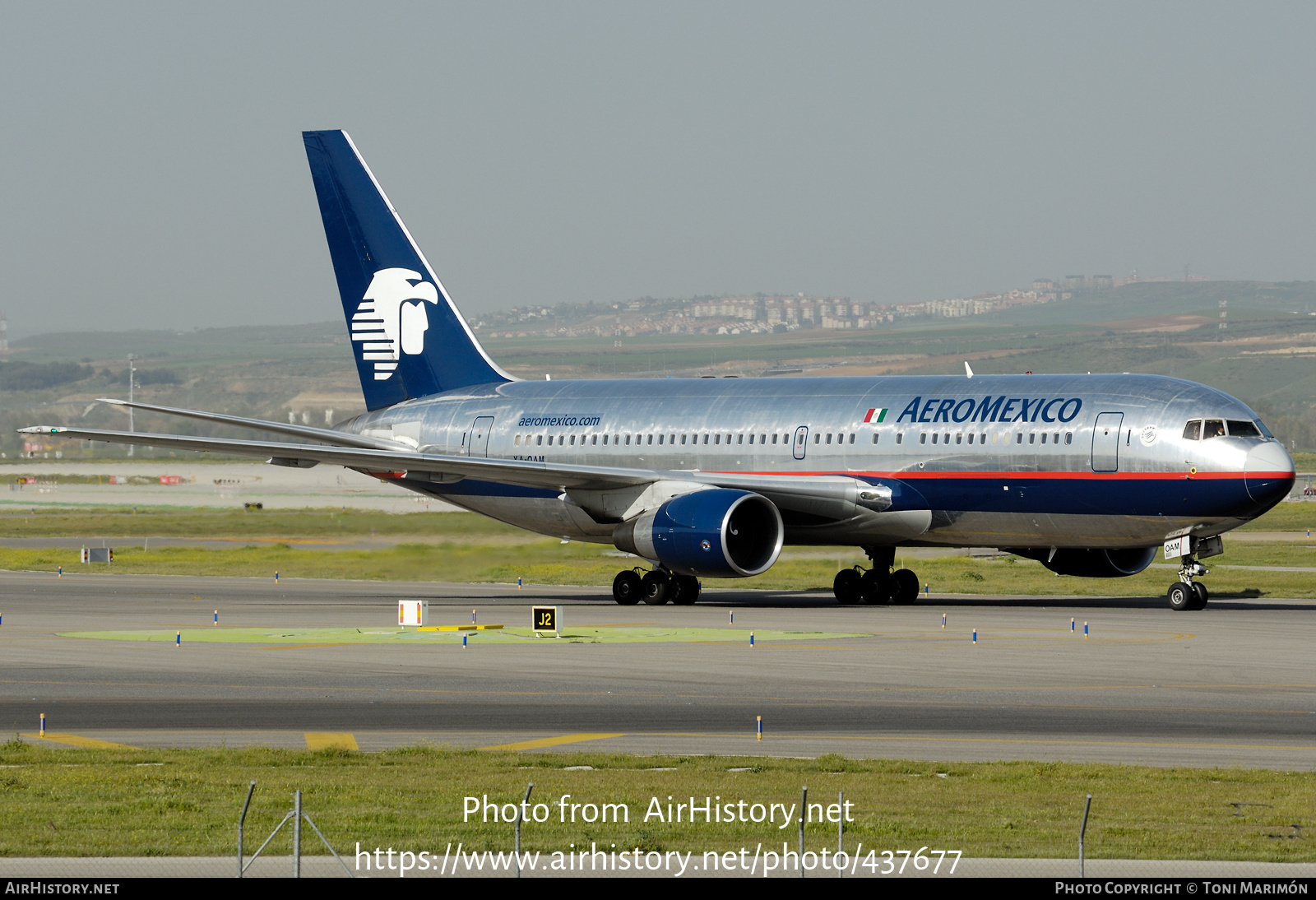 Aircraft Photo of XA-OAM | Boeing 767-2B1/ER | AeroMéxico | AirHistory.net #437677