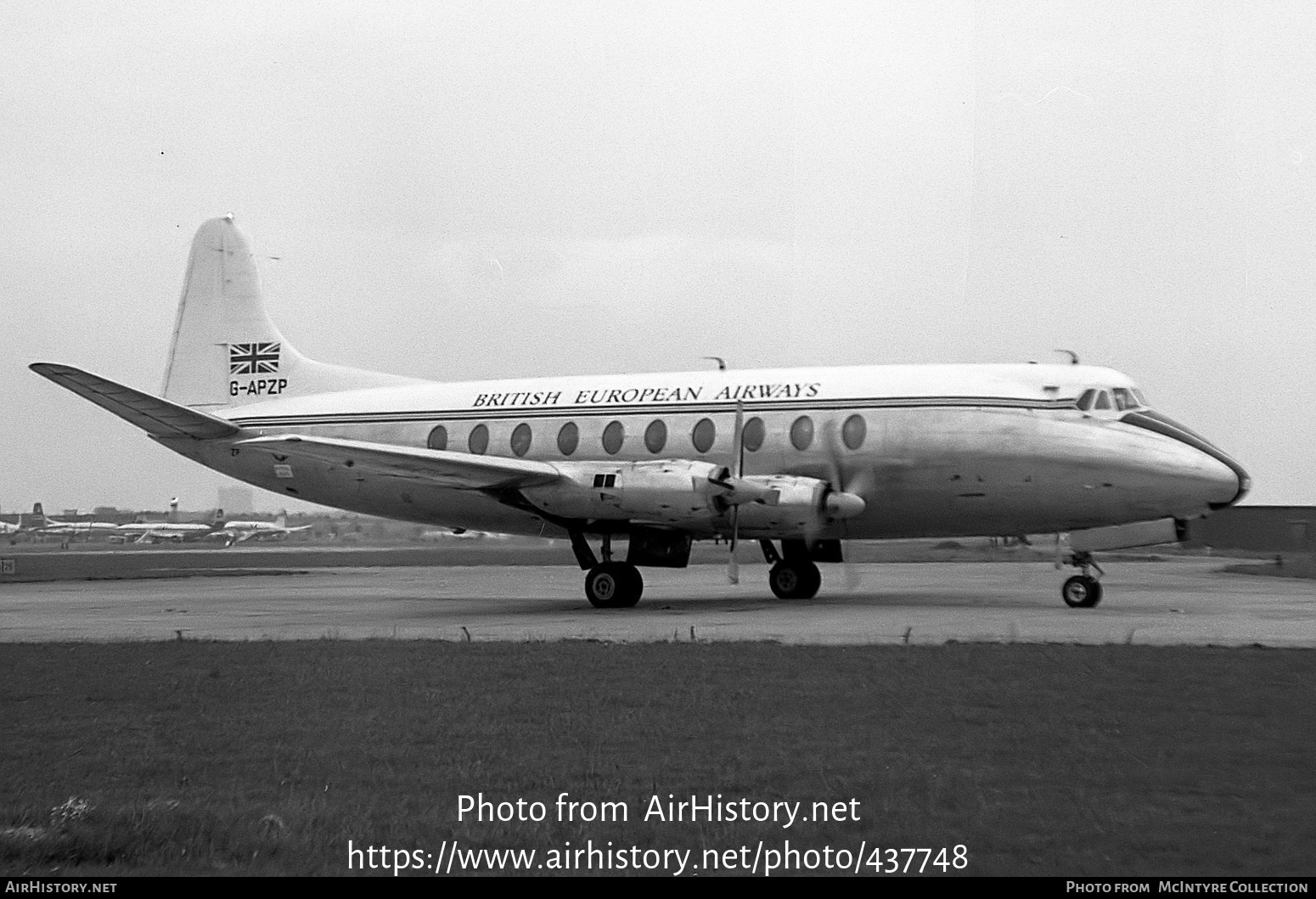 Aircraft Photo of G-APZP | Vickers 779D Viscount | BEA - British European Airways | AirHistory.net #437748