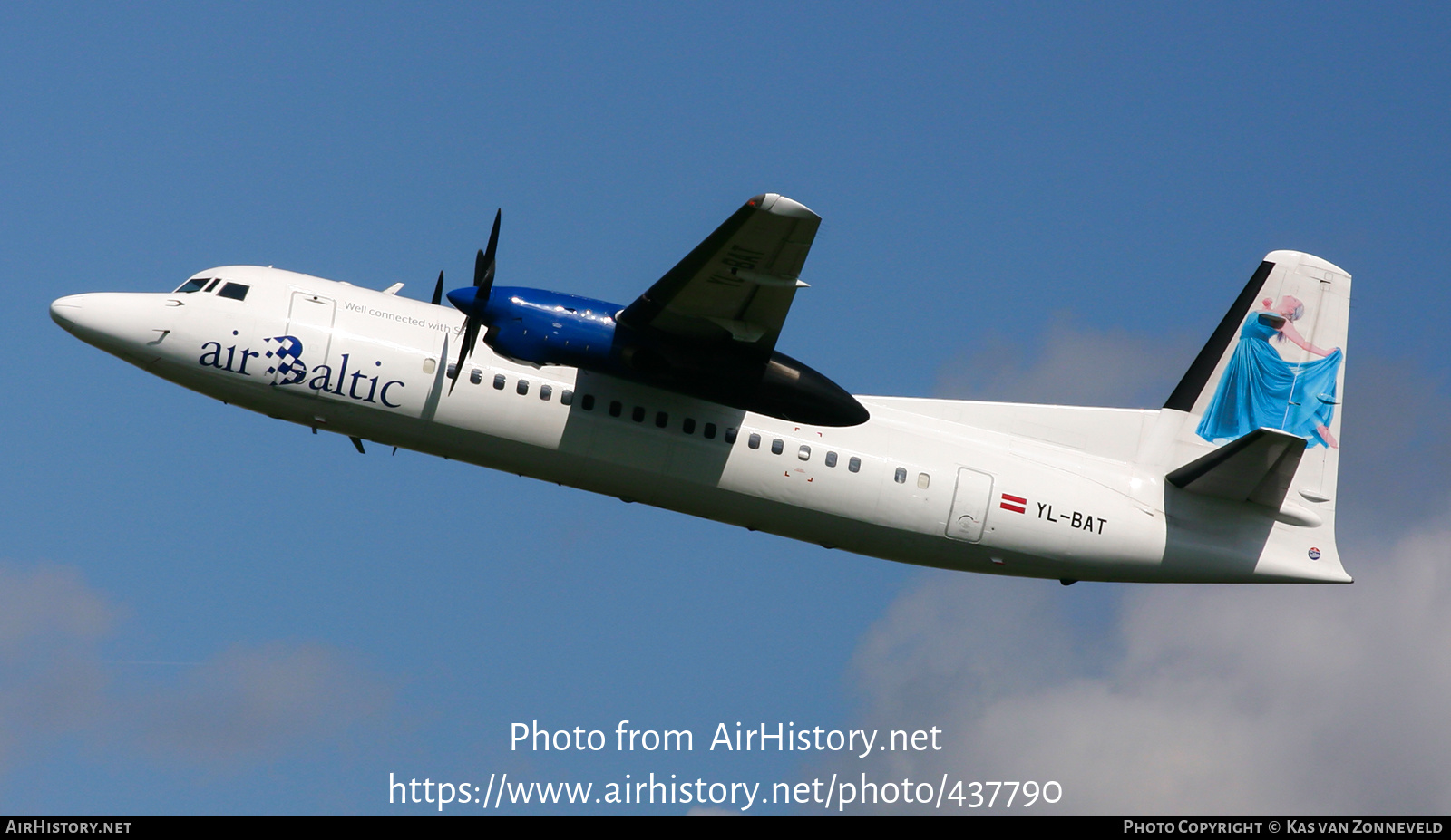 Aircraft Photo of YL-BAT | Fokker 50 | AirBaltic | AirHistory.net #437790