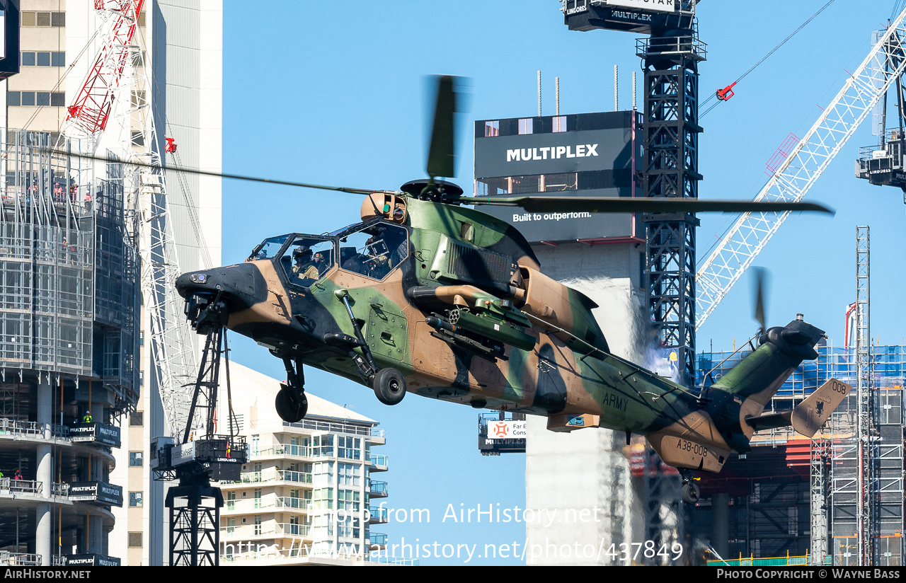 Aircraft Photo of A38-008 | Eurocopter EC-665 Tiger ARH | Australia - Army | AirHistory.net #437849