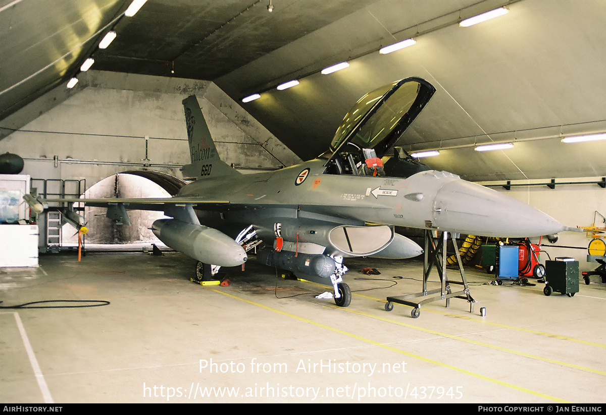 Aircraft Photo of 660 | General Dynamics F-16AM Fighting Falcon | Norway - Air Force | AirHistory.net #437945