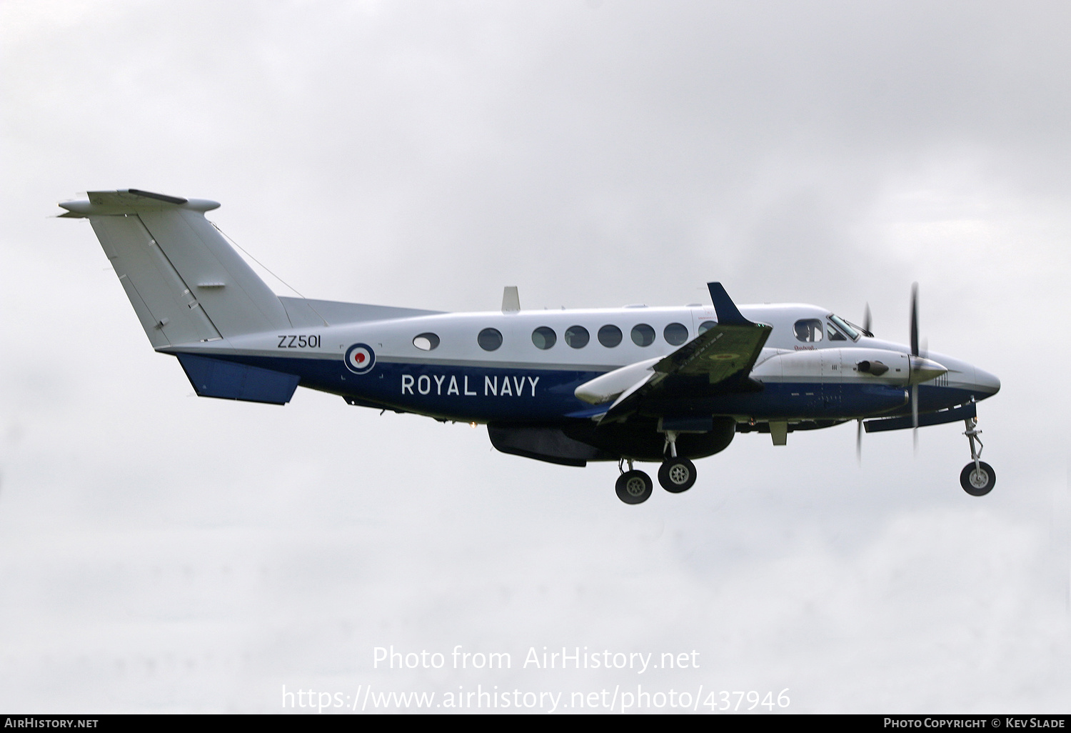 Aircraft Photo of ZZ501 | Hawker Beechcraft 350CER Avenger T1 (300C) | UK - Navy | AirHistory.net #437946