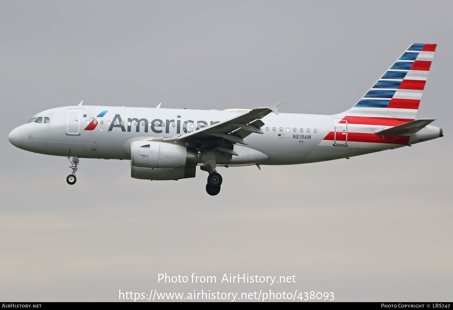 Aircraft Photo of N819AW | Airbus A319-132 | American Airlines | AirHistory.net #438093