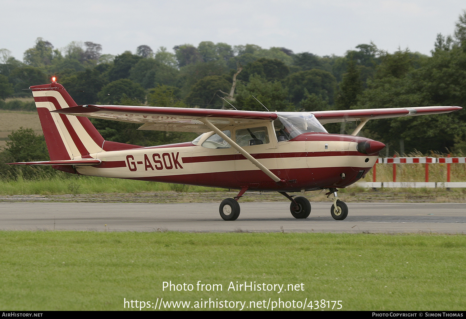 Aircraft Photo of G-ASOK | Reims F172E | AirHistory.net #438175