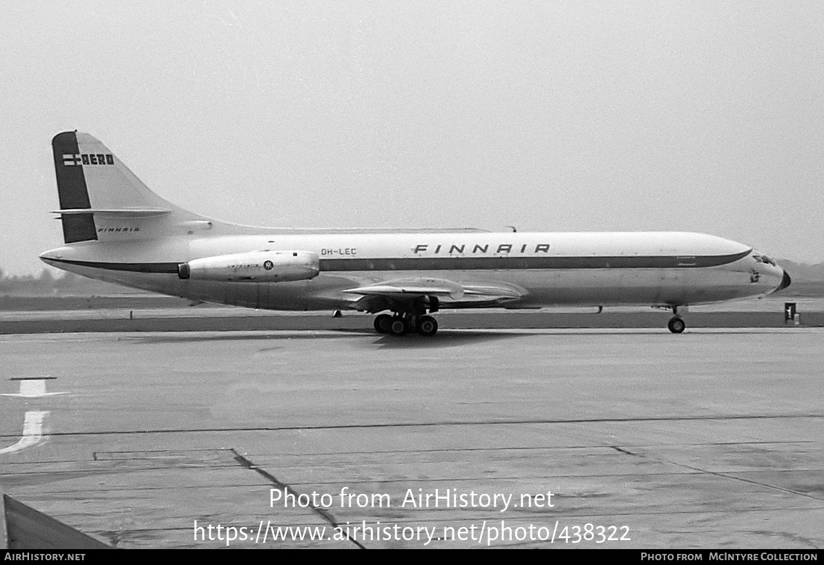 Aircraft Photo of OH-LEC | Sud SE-210 Caravelle III | Finnair | AirHistory.net #438322