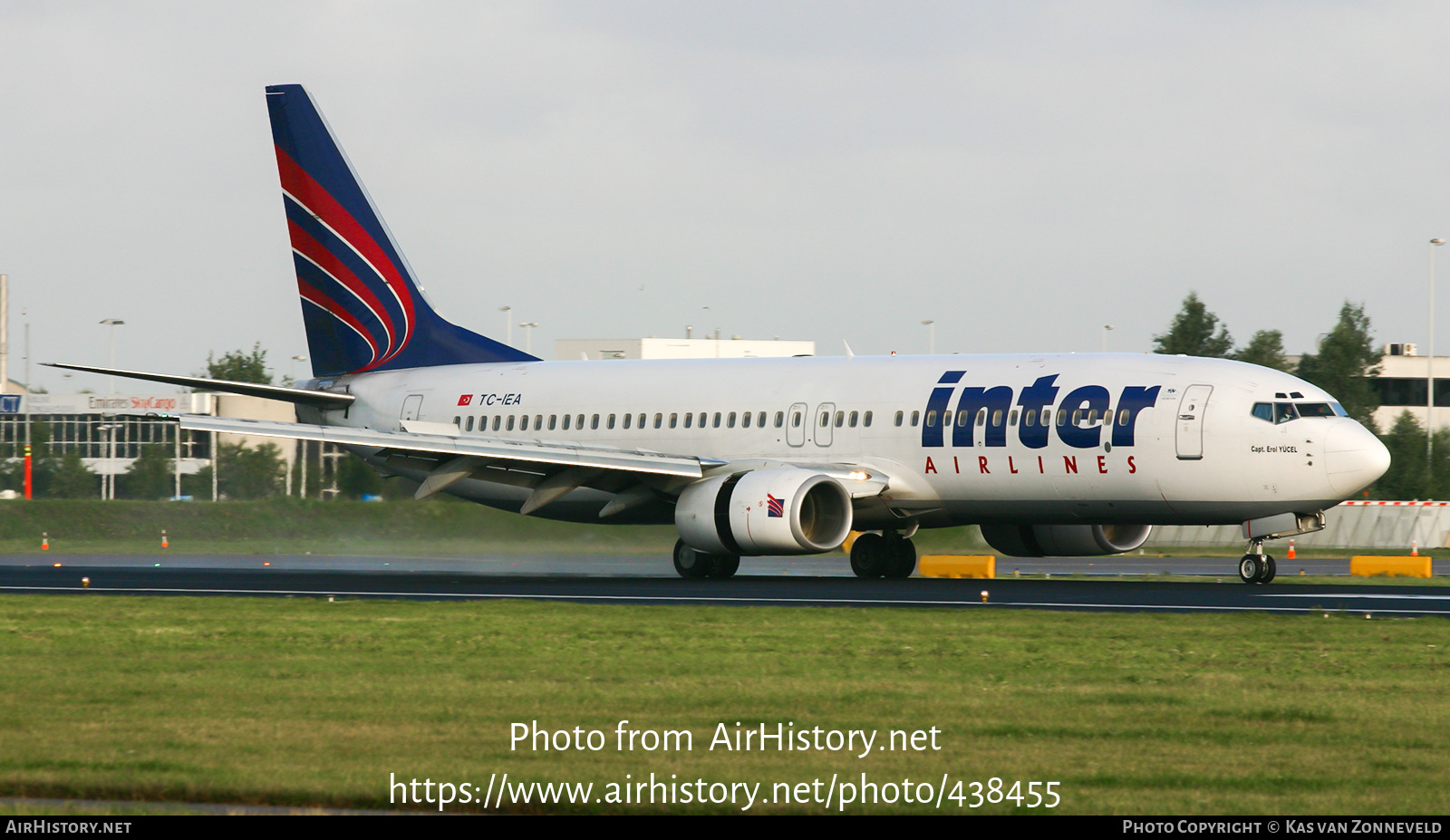 Aircraft Photo of TC-IEA | Boeing 737-8CX | Inter Airlines | AirHistory.net #438455