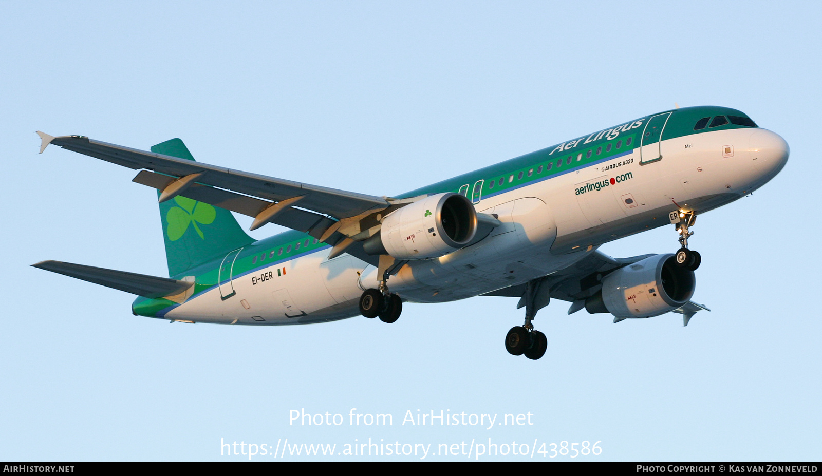 Aircraft Photo of EI-DER | Airbus A320-214 | Aer Lingus | AirHistory ...