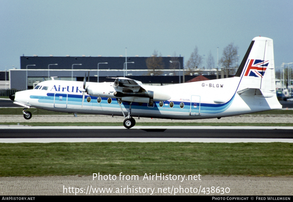 Aircraft Photo of G-BLGW | Fokker F27-200 Friendship | Air UK | AirHistory.net #438630