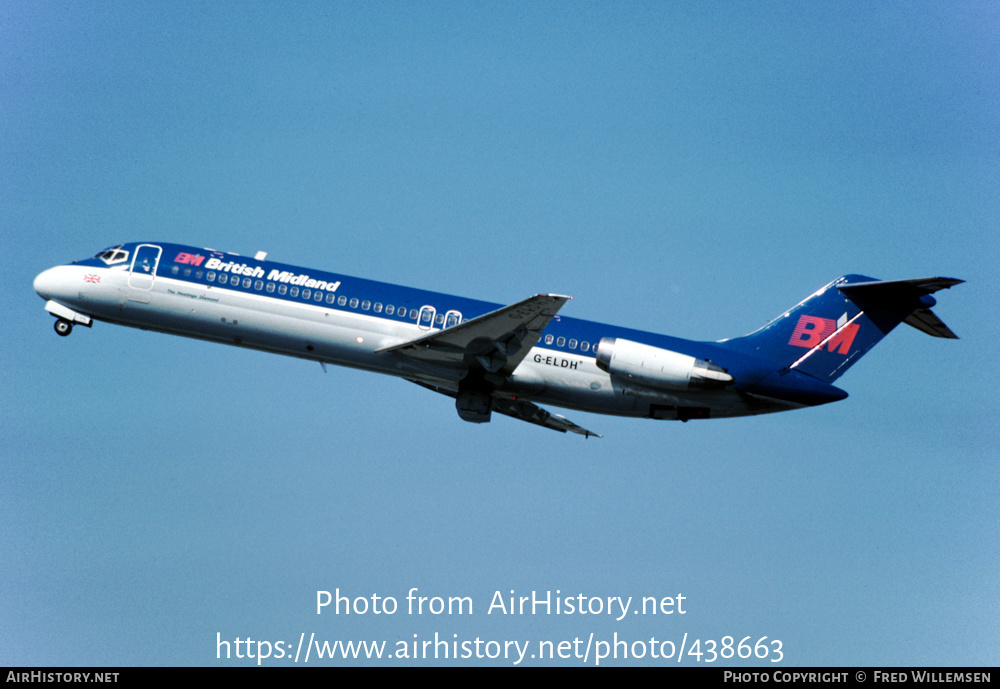 Aircraft Photo of G-ELDH | McDonnell Douglas DC-9-32 | British Midland Airways - BMA | AirHistory.net #438663