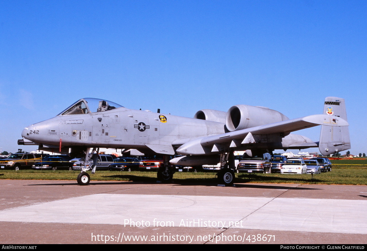 Aircraft Photo of 80-0242 / AF80-242 | Fairchild OA-10A Thunderbolt II | USA - Air Force | AirHistory.net #438671