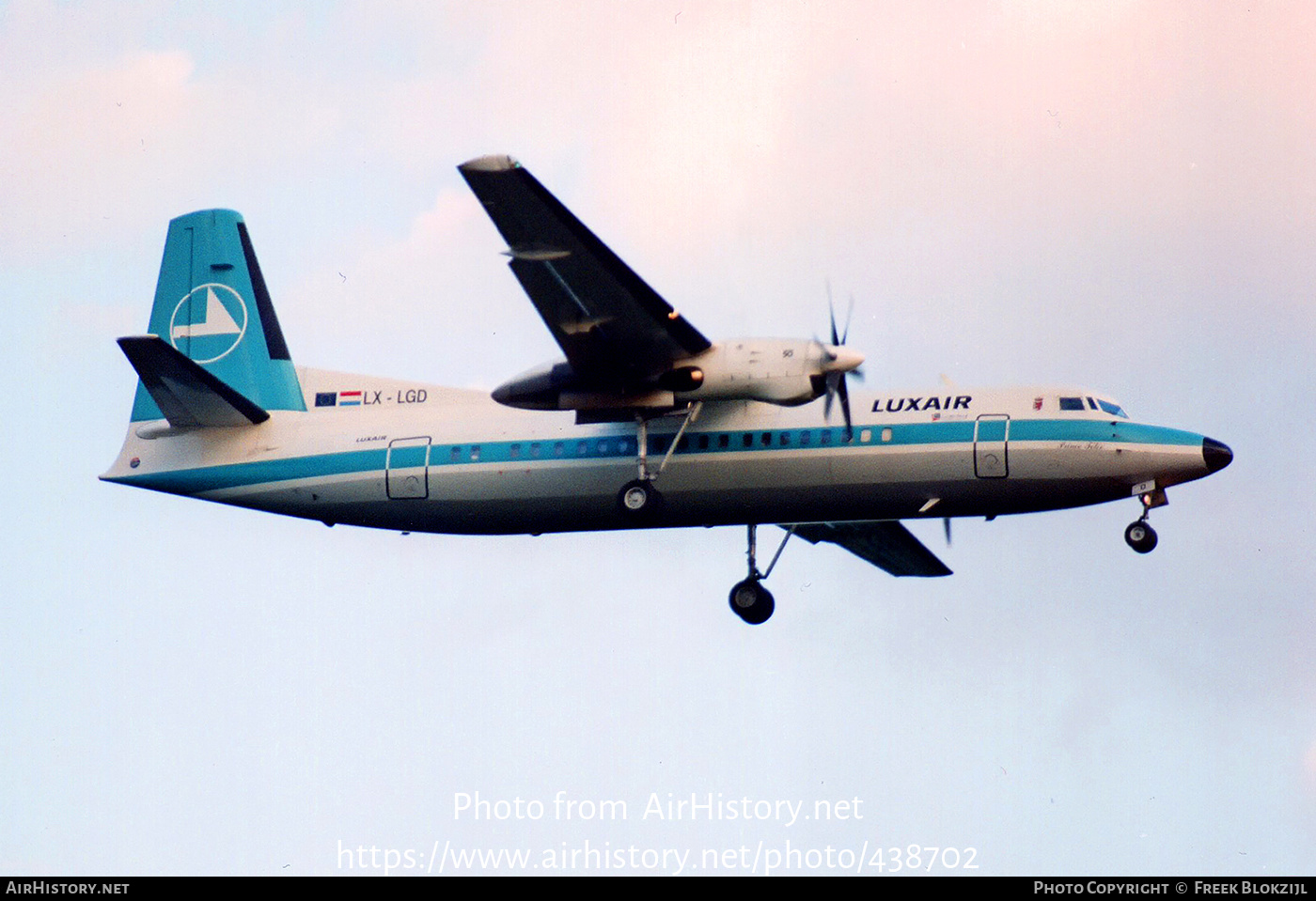 Aircraft Photo of LX-LGD | Fokker 50 | Luxair | AirHistory.net #438702