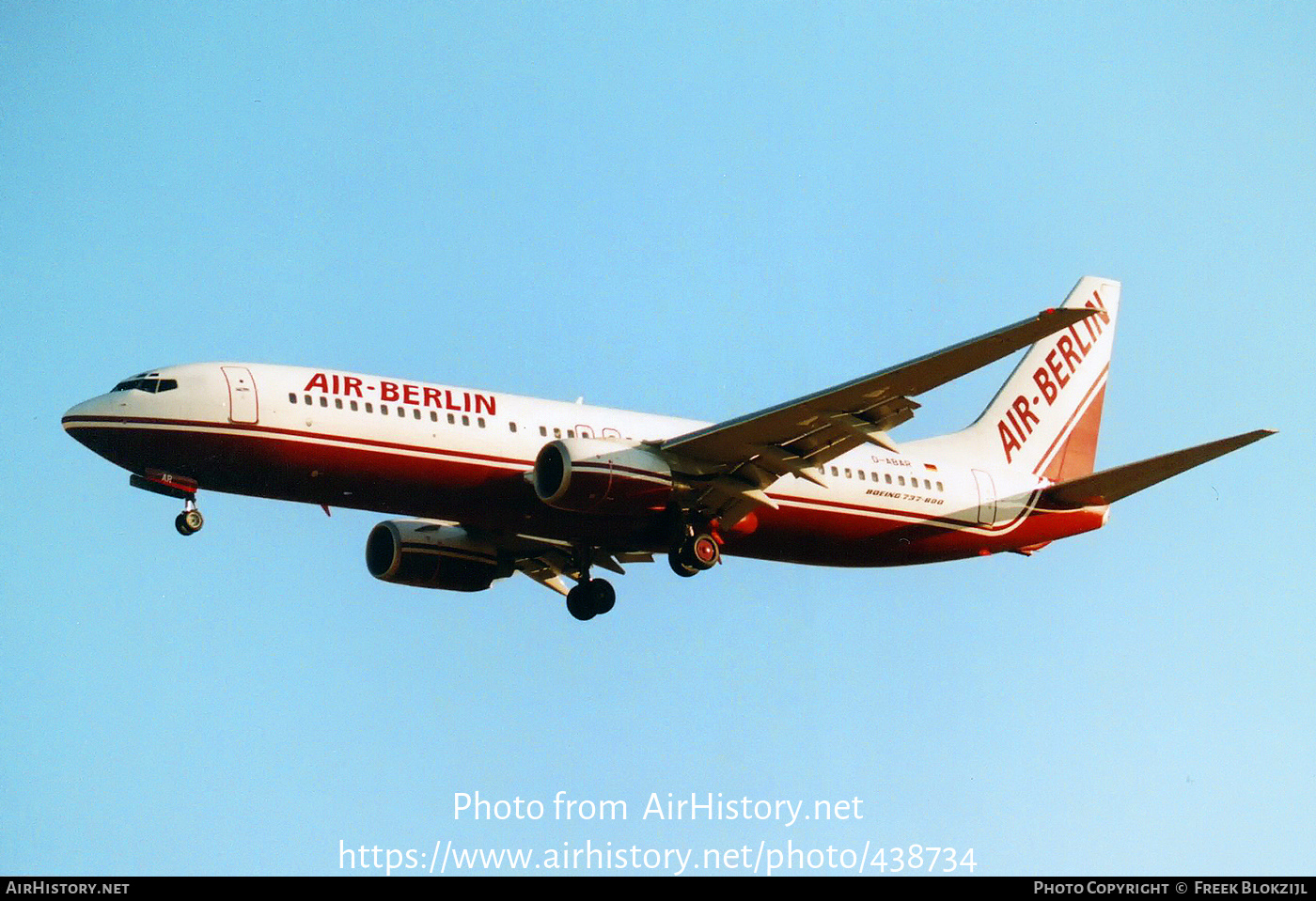 Aircraft Photo of D-ABAR | Boeing 737-86J | Air Berlin | AirHistory.net #438734