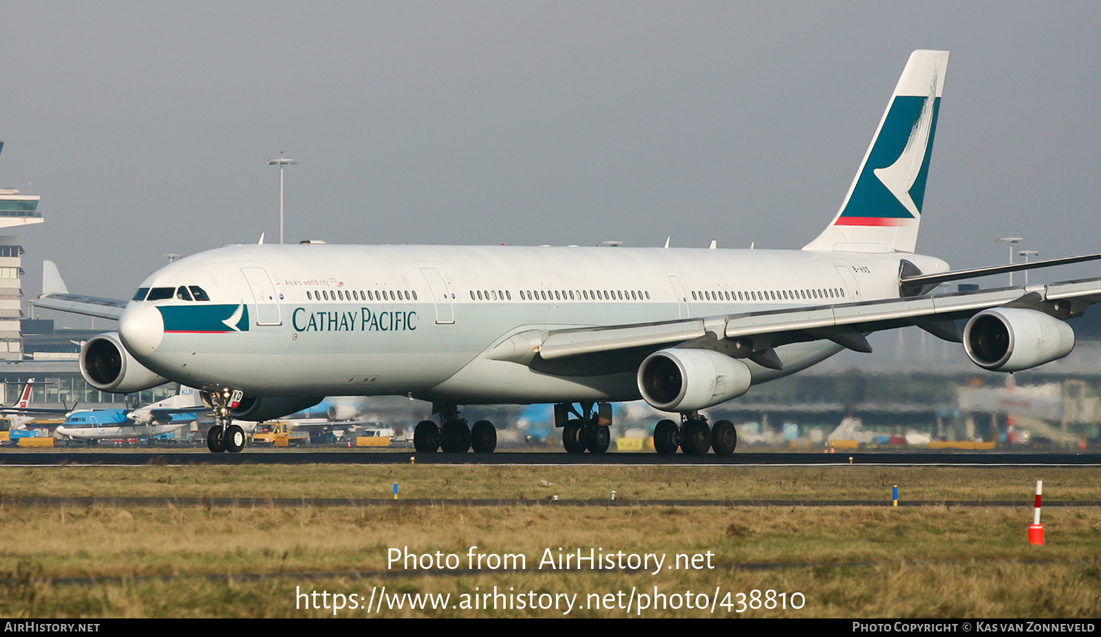 Aircraft Photo of B-HXD | Airbus A340-313 | Cathay Pacific Airways | AirHistory.net #438810