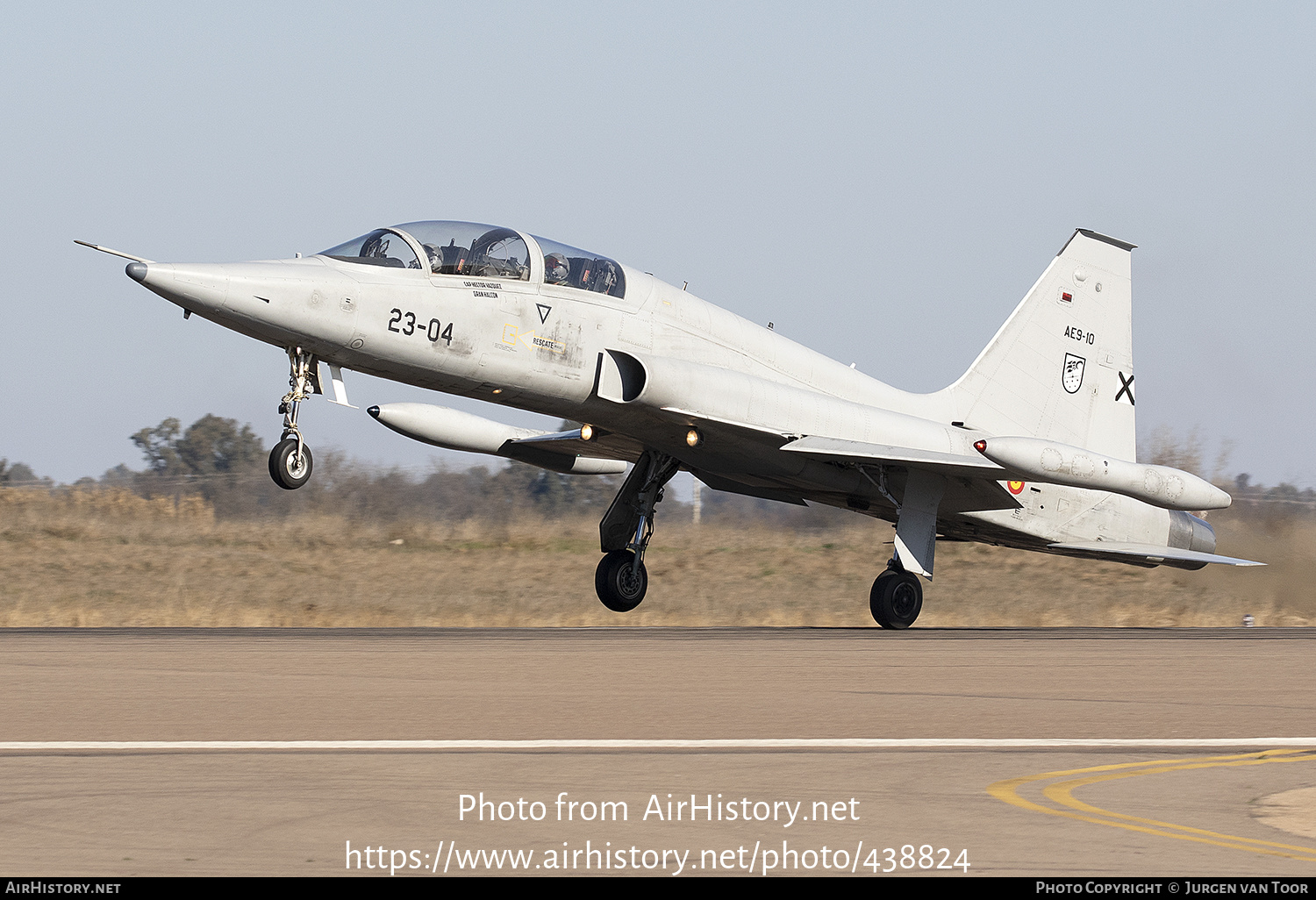 Aircraft Photo of AE.9-10 | Northrop SF-5B(M) Freedom Fighter | Spain - Air Force | AirHistory.net #438824