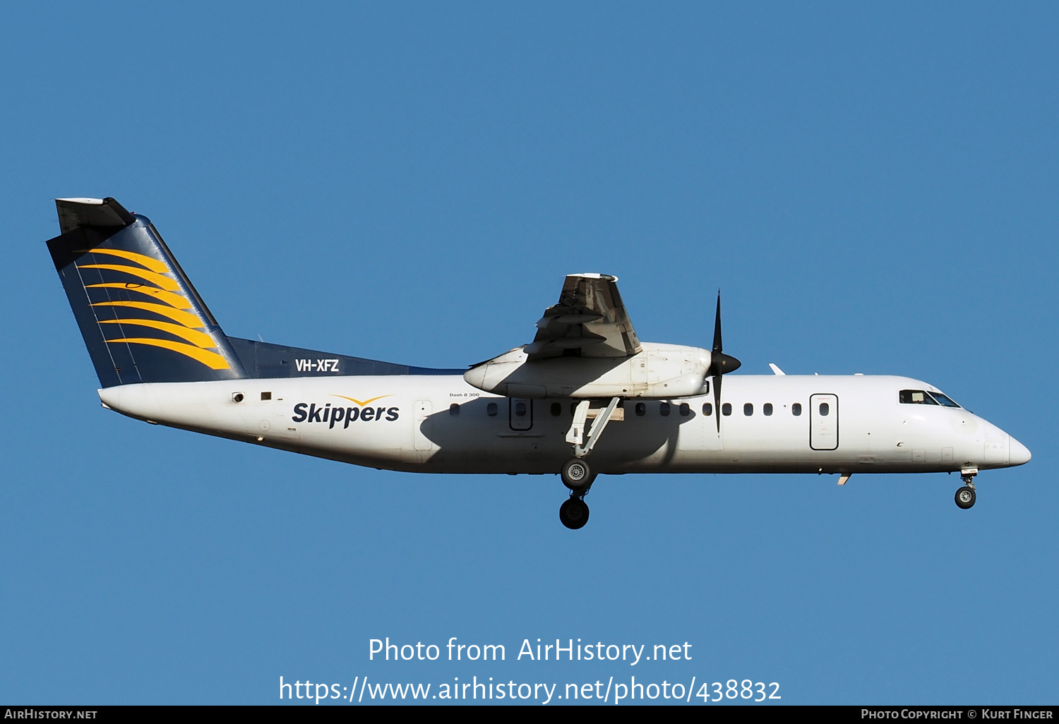 Aircraft Photo of VH-XFZ | De Havilland Canada DHC-8-314 Dash 8 | Skippers Aviation | AirHistory.net #438832