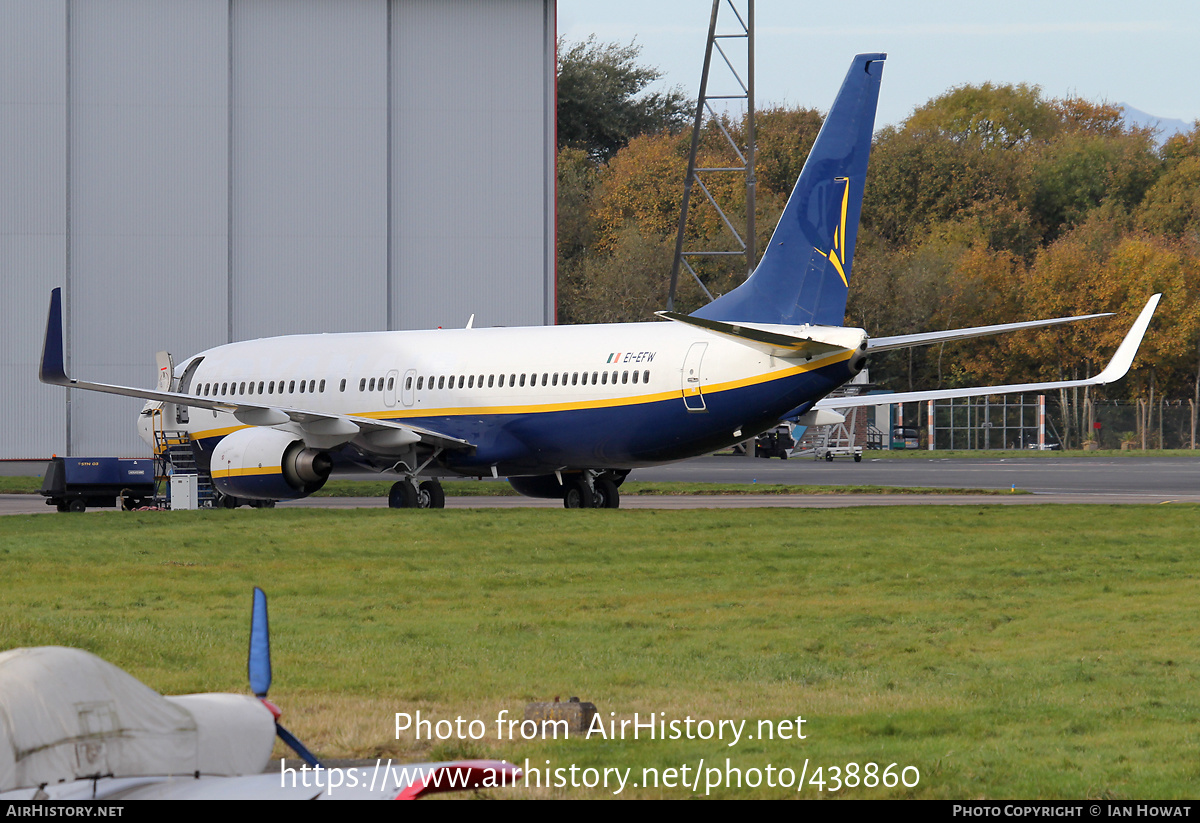 Aircraft Photo of EI-EFW | Boeing 737-8AS | Ryanair | AirHistory.net #438860