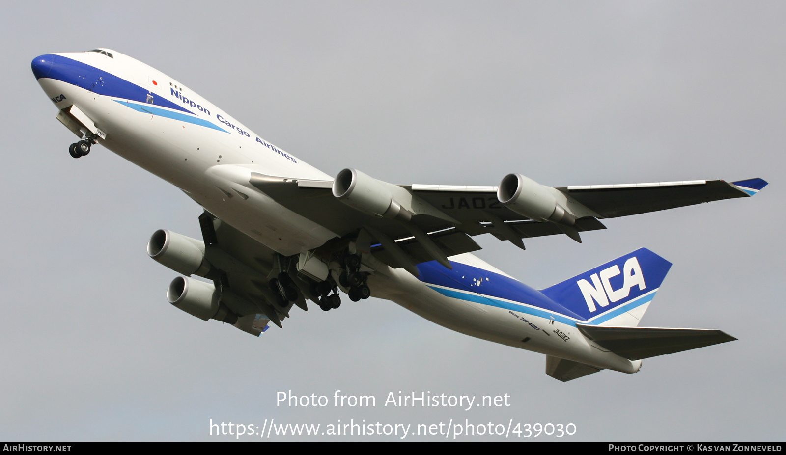 Aircraft Photo of JA02KZ | Boeing 747-481F/SCD | Nippon Cargo Airlines - NCA | AirHistory.net #439030