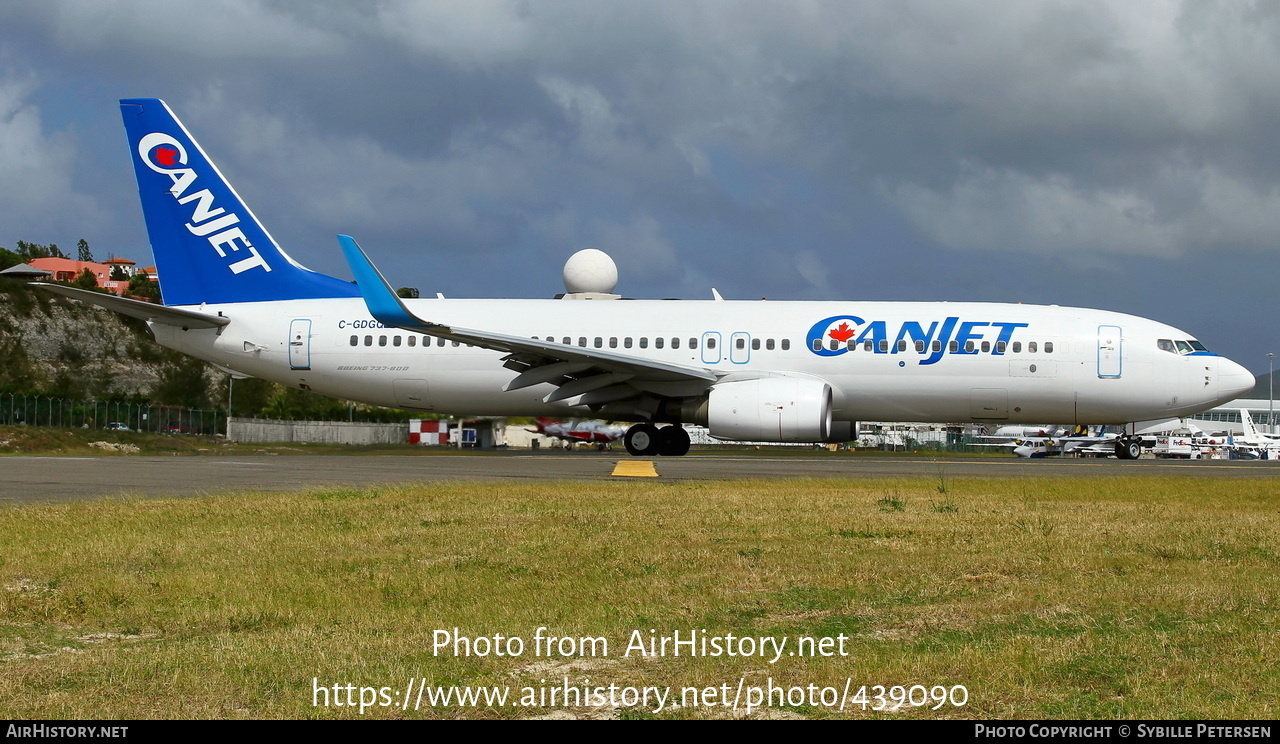 Aircraft Photo of C-GDGQ | Boeing 737-8FH | CanJet Airlines | AirHistory.net #439090