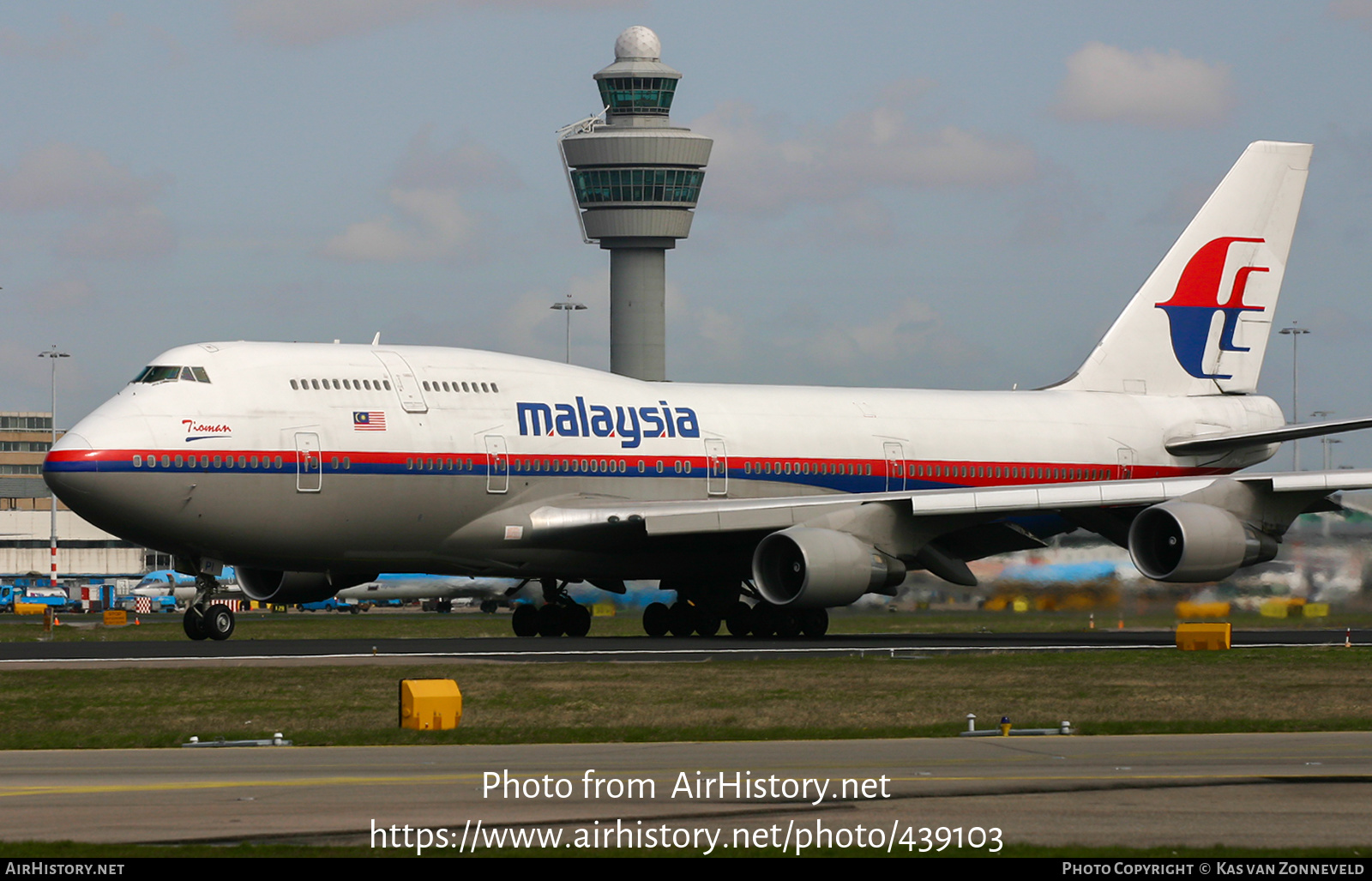 Aircraft Photo of 9M-MPI | Boeing 747-4H6 | Malaysia Airlines | AirHistory.net #439103